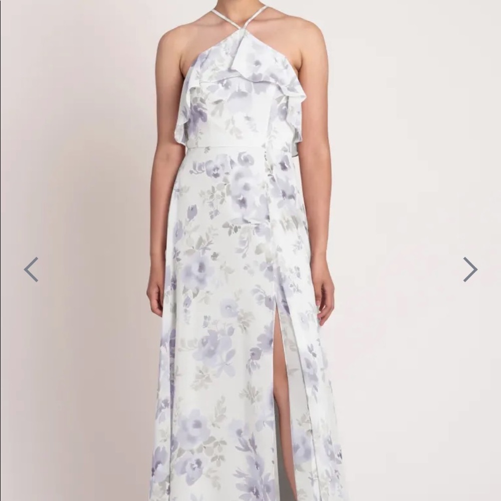 Jenny Yoo Bridesmaid Dress Maxi length with halter neckline